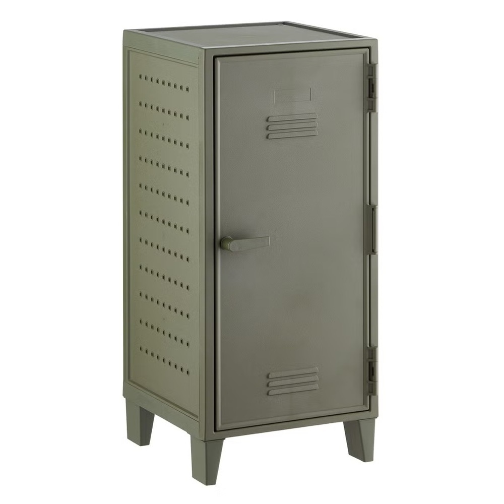 Olive Green Metal Storage Cabinet NWT